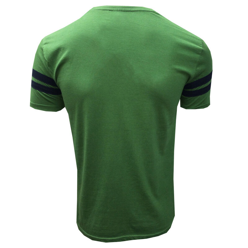 Guinness T-Shirt With Dublin Ireland St. James's Gate Label, Sage & Navy Colour